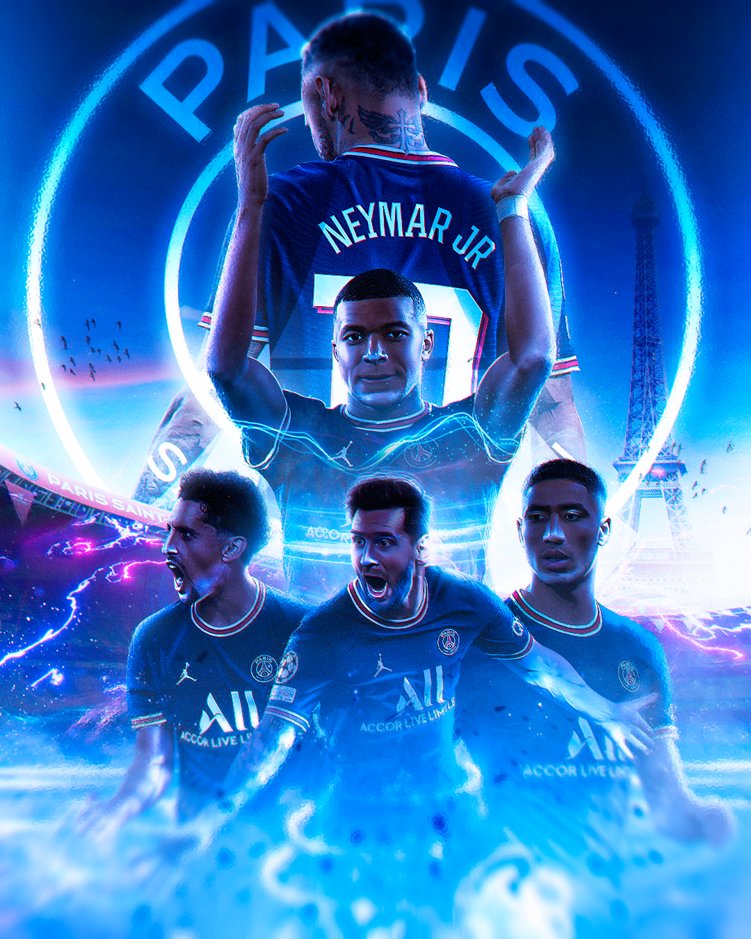 Arte esportiva de Neymar